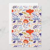 ヴィンテージケシの花 案内状 (正面/裏面)