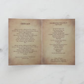 ヴィンテージケシ葬儀プログラム プログラム (内部)