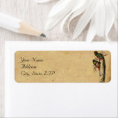ヴィンテージケツァルバードエレガントウェディング住所 シール (インサイチュ)