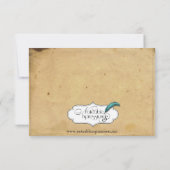 ヴィンテージケツァルバードエレガントウェディング披露宴 招待状 (裏面)