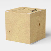 ヴィンテージケツァル鳥結婚式の引き出物箱 フェイバーボックス (正面サイド)