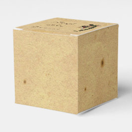 ヴィンテージケツァル鳥結婚式の引き出物箱 フェイバーボックス