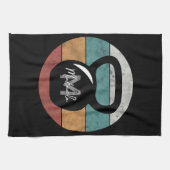 ヴィンテージケトルベルカスタムモノグラム名イニシャル キッチンタオル (横)