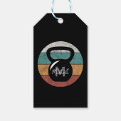 ヴィンテージケトルベルカスタムモノグラム名イニシャル ギフトタグ (正面)