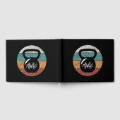 ヴィンテージケトルベルカスタムモノグラム名イニシャル ゲストブック (全面)