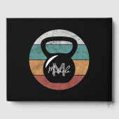 ヴィンテージケトルベルカスタムモノグラム名イニシャル ゲストブック (裏面)