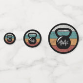 ヴィンテージケトルベルカスタムモノグラム名イニシャル コンフェッティ (裏面)