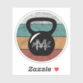 ヴィンテージケトルベルカスタムモノグラム名イニシャル シール (シート)