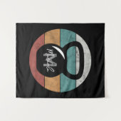 ヴィンテージケトルベルカスタムモノグラム名イニシャル タペストリー (正面(横))