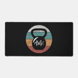 ヴィンテージケトルベルカスタムモノグラム名イニシャル デスクマット