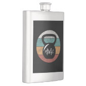 ヴィンテージケトルベルカスタムモノグラム名イニシャル フラスク (右)