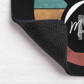 ヴィンテージケトルベルカスタムモノグラム名イニシャル マウスパッド (コーナー)