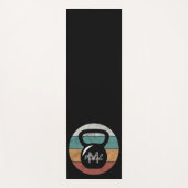 ヴィンテージケトルベルカスタムモノグラム名イニシャル ヨガマット (正面)