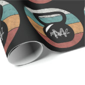 ヴィンテージケトルベルカスタムモノグラム名イニシャル ラッピングペーパー (ロールコーナー)