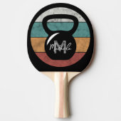 ヴィンテージケトルベルカスタムモノグラム名イニシャル 卓球ラケット (正面)