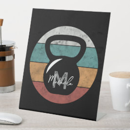 ヴィンテージケトルベルカスタムモノグラム名イニシャル 台座サイン