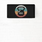 ヴィンテージケトルベルカスタムモノグラム名イニシャル 横断幕 (インサイチュ)