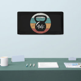 ヴィンテージケトルベルカスタムモノグラム名イニシャル 横断幕