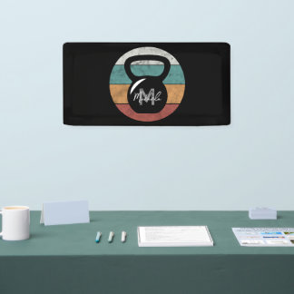 ヴィンテージケトルベルカスタムモノグラム名イニシャル 横断幕