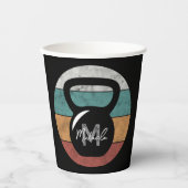 ヴィンテージケトルベルカスタムモノグラム名イニシャル 紙コップ (正面)