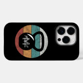 ヴィンテージケトルベルカスタムモノグラム名イニシャル Case-Mate iPhoneケース (裏面 (横))