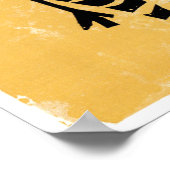 ヴィンテージケニアアフリカゼブラ ポスター (角)