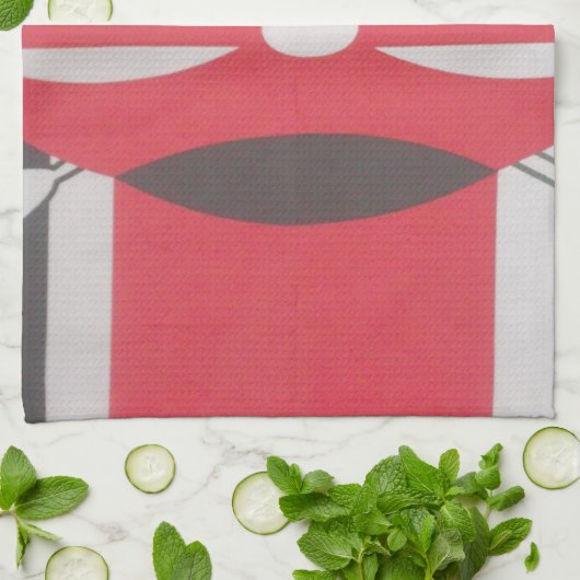 ヴィンテージケニア国旗のハラームデザイン キッチンタオル (折り畳み)