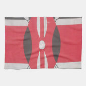 ヴィンテージケニア国旗のハラームデザイン キッチンタオル (横)