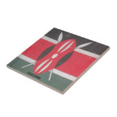 ヴィンテージケニア国旗のハラームデザイン タイル (側面)