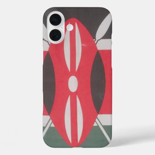 ヴィンテージケニア国旗のハラームデザイン Case-Mate iPhoneケース (裏面)