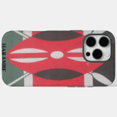 ヴィンテージケニア国旗のハラームデザイン Case-Mate iPhoneケース (裏面 (横))