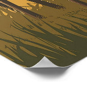 ヴィンテージケニヤ旅行 – アフリカキリン ポスター (角)