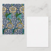 ヴィンテージケネットフローラウィリアムモリスブルー空白の ノートカード (正面/裏面)