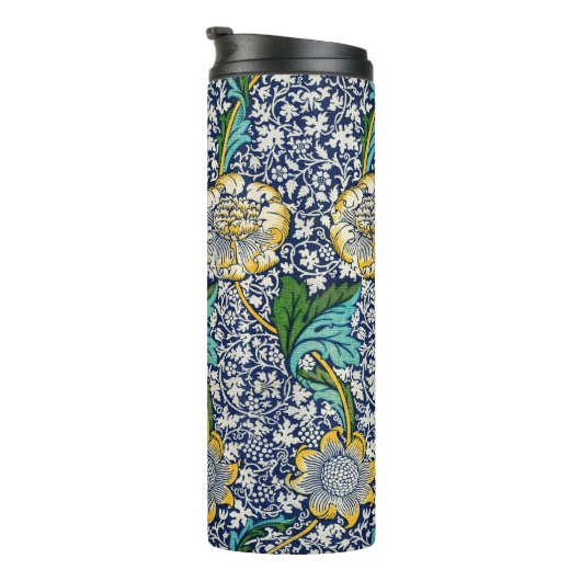 ヴィンテージケネットフローラウィリアム・モリス・アートブルー タンブラー (回転右)