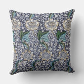 ヴィンテージケネット花の模様byウィリアム・モリス クッション (裏面)