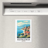 ヴィンテージケファロニアギリシャレトロ旅行 マグネット (インサイチュ (食洗機))