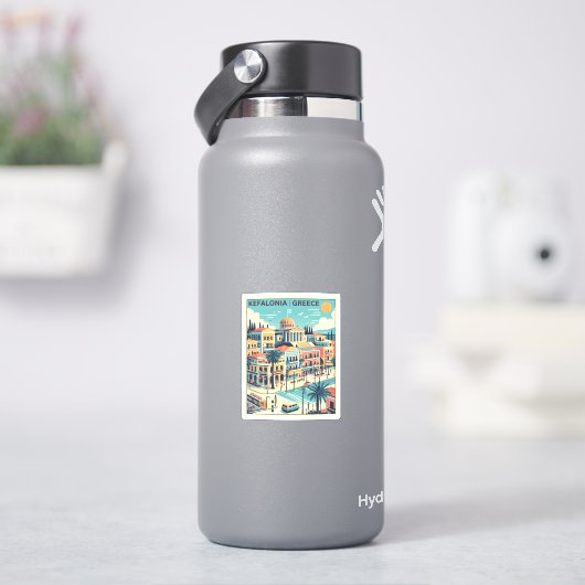 ヴィンテージケファロニアギリシャ旅行土産 シール (HydroFlask)
