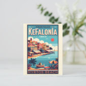 ヴィンテージケファロニアギリシャ旅行土産 ポストカード (スタンド正面)