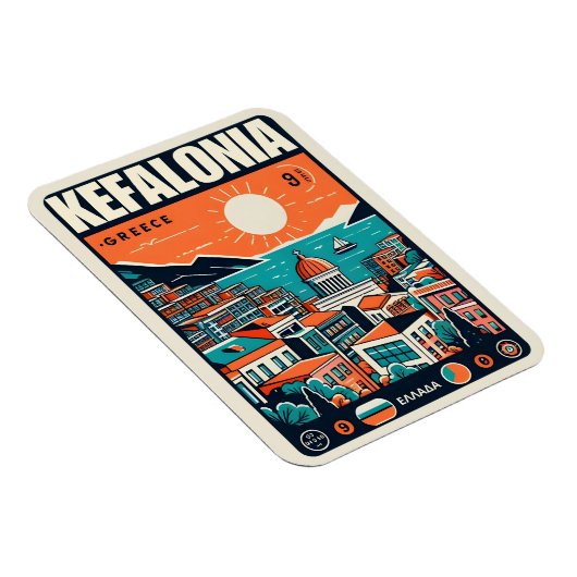 ヴィンテージケファロニアギリシャ旅行土産 マグネット (右側)