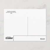 ヴィンテージケフアエクアドルはがき女の子 ポストカード (裏面)