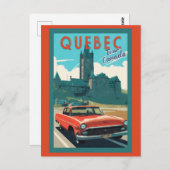 ヴィンテージケベックカナダシャトーフロンテナックトラベル ポストカード (正面/裏面)