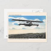 ヴィンテージケリーフィールズ飛行場飛行機試験 ポストカード (正面/裏面)