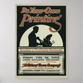 ヴィンテージケルシーのポスター「自分で印刷する」 ポスター (正面)