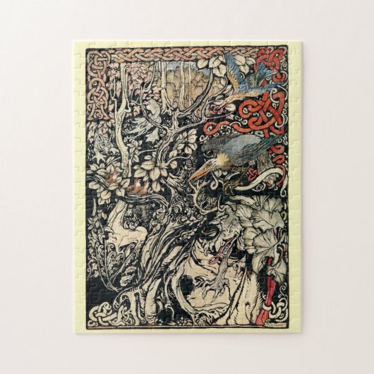 ヴィンテージケルトおとぎ話の生き物バイラクハム ジグソーパズル (縦)