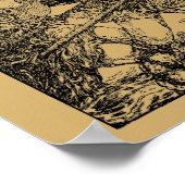 ヴィンテージケルトとバイキングの戦士バイウィリーポガニー ポスター (角)