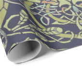 ヴィンテージケルト結び目模様孔雀の鳥のパターンフリーズ ラッピングペーパー (ロールコーナー)