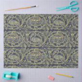 ヴィンテージケルト結び目模様孔雀の鳥のパターンフリーズ 薄葉紙 (クラフト)