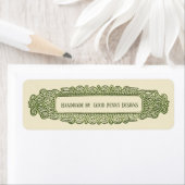 ヴィンテージケルト結び目模様Filigree Handmade by Your Name ラベル (インサイチュ)