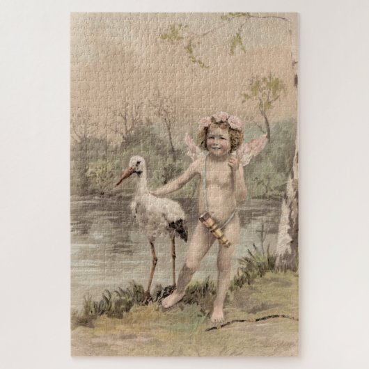 ヴィンテージケルビウィズストークバイレイク ジグソーパズル (縦)