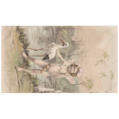 ヴィンテージケルビウィズストークバイレイク テーブルクロス (正面(横))